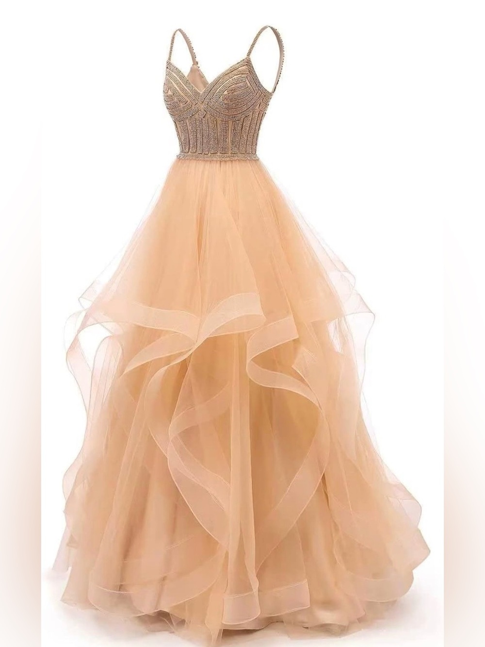 Champagne Gown Dress - Picture 3 of 5